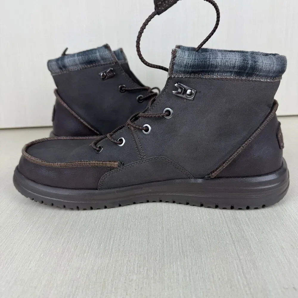 Hey Dude Bradley Classic Men's Size 10 Brown Slip On Boots Water Resistance - Picture 7 of 11